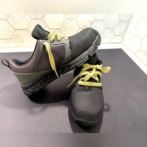 Hytest Safety Shoes Alpha Xergy Comfort Gel Steel Toe Size 7 Work Shoes Black